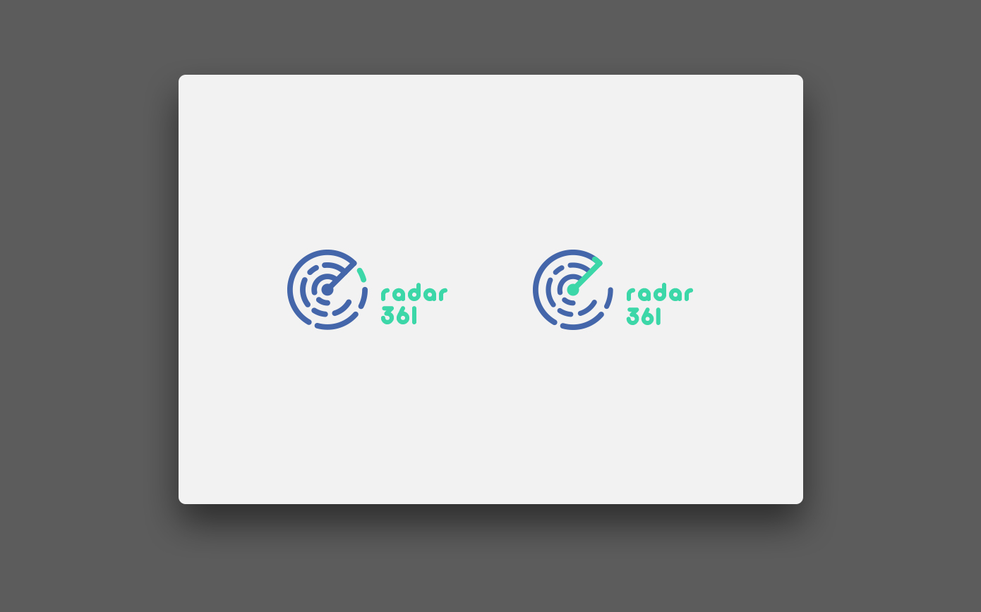 Radar 361 brand system — logo and typography